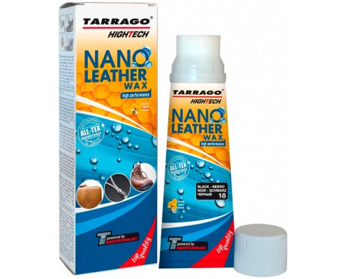 Tarrago крем тюбик с губкой NANO Leather WAX